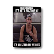 Onyourcases Funny Gym Bro Quotes Custom Passport Wallet Top Case With Credit Card Holder Awesome Personalized PU Leather Travel Trip Vacation Baggage Cover