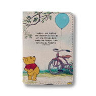 Onyourcases Funny Winnie The Pooh Quotes Custom Passport Wallet Top Case With Credit Card Holder Awesome Personalized PU Leather Travel Trip Vacation Baggage Cover