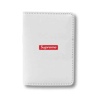 Onyourcases all white supreme wallpaper Custom Passport Wallet Case Best With Credit Card Holder Awesome Personalized PU Leather Travel Trip Vacation Baggage Cover