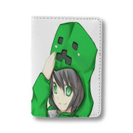 Onyourcases cute minecraft wallpapers creeper animegirl Custom Passport Wallet Case Best With Credit Card Holder Awesome Personalized PU Leather Travel Trip Vacation Baggage Cover