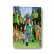 Onyourcases download minecraft wallpaper hd Custom Passport Wallet Case Best With Credit Card Holder Awesome Personalized PU Leather Travel Trip Vacation Baggage Cover