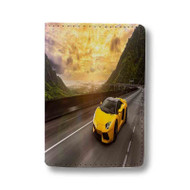 Onyourcases lamborghini aventador yellow wallpaper Custom Passport Wallet Case Best With Credit Card Holder Awesome Personalized PU Leather Travel Trip Vacation Baggage Cover