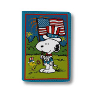 Onyourcases snoopy 4th july wallpaper Custom Passport Wallet Case Best With Credit Card Holder Awesome Personalized PU Leather Travel Trip Vacation Baggage Cover