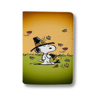 Onyourcases snoopy android thanksgiving wallpaper Custom Passport Wallet Case Best With Credit Card Holder Awesome Personalized PU Leather Travel Trip Vacation Baggage Cover