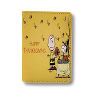 Onyourcases snoopy happy thanksgiving desktop wallpaper Custom Passport Wallet Case Best With Credit Card Holder Awesome Personalized PU Leather Travel Trip Vacation Baggage Cover