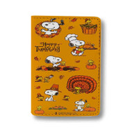 Onyourcases snoopy iphone thanksgiving wallpaper Custom Passport Wallet Case Best With Credit Card Holder Awesome Personalized PU Leather Travel Trip Vacation Baggage Cover