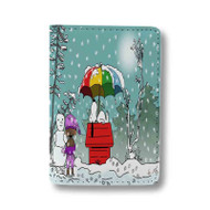 Onyourcases snoopy mobile snow wallpaper Custom Passport Wallet Case Best With Credit Card Holder Awesome Personalized PU Leather Travel Trip Vacation Baggage Cover