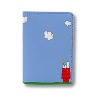 Onyourcases snoopy on house wallpaper Custom Passport Wallet Case Best With Credit Card Holder Awesome Personalized PU Leather Travel Trip Vacation Baggage Cover