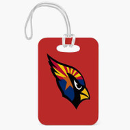 Onyourcases Arizona Cardinals NFL Art Custom Luggage Tags Personalized Name PU Leather Luggage Tag With Strap Awesome Baggage Hanging Suitcase Bag Tags Name ID Labels Travel Bag Accessories