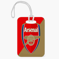 Onyourcases Arsenal FC Custom Luggage Tags Personalized Name PU Leather Luggage Tag With Strap Awesome Baggage Hanging Suitcase Bag Tags Name ID Labels Travel Bag Accessories