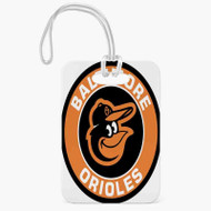 Onyourcases Baltimore Orioles MLB Custom Luggage Tags Personalized Name PU Leather Luggage Tag With Strap Awesome Baggage Hanging Suitcase Bag Tags Name ID Labels Travel Bag Accessories