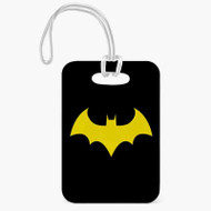 Onyourcases Batman Custom Luggage Tags Personalized Name PU Leather Luggage Tag With Strap Awesome Baggage Hanging Suitcase Bag Tags Name ID Labels Travel Bag Accessories