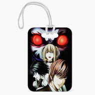 Onyourcases Death Note Anime Custom Luggage Tags Personalized Name PU Leather Luggage Tag With Strap Awesome Baggage Hanging Suitcase Bag Tags Name ID Labels Travel Bag Accessories