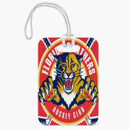 Onyourcases Florida Panthers NHL Custom Luggage Tags Personalized Name PU Leather Luggage Tag With Strap Awesome Baggage Hanging Suitcase Bag Tags Name ID Labels Travel Bag Accessories