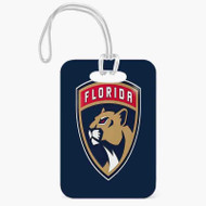 Onyourcases Florida Panthers NHL Art Custom Luggage Tags Personalized Name PU Leather Luggage Tag With Strap Awesome Baggage Hanging Suitcase Bag Tags Name ID Labels Travel Bag Accessories