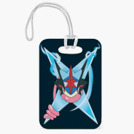 Onyourcases Greninja Pokemon Custom Luggage Tags Personalized Name PU Leather Luggage Tag With Strap Awesome Baggage Hanging Suitcase Bag Tags Name ID Labels Travel Bag Accessories