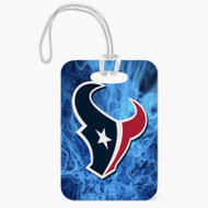 Onyourcases Houston Texans NFL Custom Luggage Tags Personalized Name PU Leather Luggage Tag With Strap Awesome Baggage Hanging Suitcase Bag Tags Name ID Labels Travel Bag Accessories