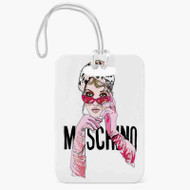 Onyourcases moschino Custom Luggage Tags Personalized Name PU Leather Luggage Tag With Strap Awesome Baggage Hanging Suitcase Bag Tags Name ID Labels Travel Bag Accessories