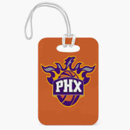 Onyourcases Phoenix Suns NBA Art Custom Luggage Tags Personalized Name PU Leather Luggage Tag With Strap Awesome Baggage Hanging Suitcase Bag Tags Name ID Labels Travel Bag Accessories