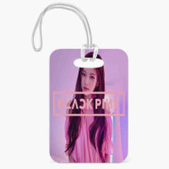 Onyourcases rose blackpink Custom Luggage Tags Personalized Name PU Leather Luggage Tag With Strap Awesome Baggage Hanging Suitcase Bag Tags Name ID Labels Travel Bag Accessories