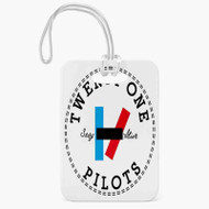 Onyourcases Twenty One Pilots Custom Luggage Tags Personalized Name PU Leather Luggage Tag With Strap Awesome Baggage Hanging Suitcase Bag Tags Name ID Labels Travel Bag Accessories