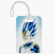 Onyourcases Vegeta Super Saiyan Blue Custom Luggage Tags Personalized Name PU Leather Luggage Tag With Strap Awesome Baggage Hanging Suitcase Bag Tags Name ID Labels Travel Bag Accessories