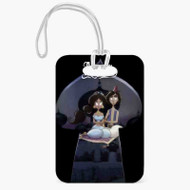 Onyourcases Aladdin and Jasmine Tim Burton Custom Luggage Tags Personalized Name PU Top Leather Luggage Tag With Strap Awesome Baggage Hanging Suitcase Bag Tags Name ID Labels Travel Bag Accessories