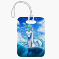 Onyourcases Dragon Haku Spirited Away Custom Luggage Tags Personalized Name PU Top Leather Luggage Tag With Strap Awesome Baggage Hanging Suitcase Bag Tags Name ID Labels Travel Bag Accessories