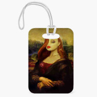 Onyourcases Jessica Rabbit Monalisa Custom Luggage Tags Personalized Name PU Top Leather Luggage Tag With Strap Awesome Baggage Hanging Suitcase Bag Tags Name ID Labels Travel Bag Accessories