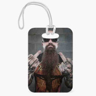 Onyourcases Kerry King Slayer Custom Luggage Tags Personalized Name PU Top Leather Luggage Tag With Strap Awesome Baggage Hanging Suitcase Bag Tags Name ID Labels Travel Bag Accessories