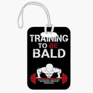 Onyourcases Saitamas Training One Punch Man Custom Luggage Tags Personalized Name PU Top Leather Luggage Tag With Strap Awesome Baggage Hanging Suitcase Bag Tags Name ID Labels Travel Bag Accessories