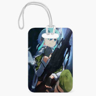 Onyourcases Sinon Sword Art Online Custom Luggage Tags Personalized Name PU Top Leather Luggage Tag With Strap Awesome Baggage Hanging Suitcase Bag Tags Name ID Labels Travel Bag Accessories