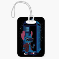 Onyourcases Stitch Doctor Who Custom Luggage Tags Personalized Name PU Top Leather Luggage Tag With Strap Awesome Baggage Hanging Suitcase Bag Tags Name ID Labels Travel Bag Accessories
