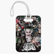 Onyourcases Suicide Squad Characters Custom Luggage Tags Personalized Name PU Top Leather Luggage Tag With Strap Awesome Baggage Hanging Suitcase Bag Tags Name ID Labels Travel Bag Accessories