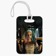 Onyourcases Suicide Squad Harley Quinn Custom Luggage Tags Personalized Name PU Top Leather Luggage Tag With Strap Awesome Baggage Hanging Suitcase Bag Tags Name ID Labels Travel Bag Accessories