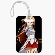 Onyourcases Sword Art Online Asuna Custom Luggage Tags Personalized Name PU Top Leather Luggage Tag With Strap Awesome Baggage Hanging Suitcase Bag Tags Name ID Labels Travel Bag Accessories