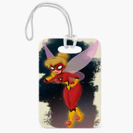 Onyourcases Tinkerbell as Spiderwoman Custom Luggage Tags Personalized Name PU Top Leather Luggage Tag With Strap Awesome Baggage Hanging Suitcase Bag Tags Name ID Labels Travel Bag Accessories
