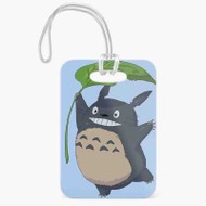 Onyourcases Totoro Art Custom Luggage Tags Personalized Name PU Top Leather Luggage Tag With Strap Awesome Baggage Hanging Suitcase Bag Tags Name ID Labels Travel Bag Accessories