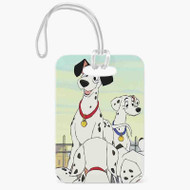 Onyourcases 101 Dalmatians Disney Art Custom Luggage Tags Personalized Name PU Leather Luggage Tag Top With Strap Awesome Baggage Hanging Suitcase Bag Tags Name ID Labels Travel Bag Accessories