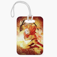 Onyourcases Aang and Momo Avatar The Last Airbender Custom Luggage Tags Personalized Name PU Leather Luggage Tag Top With Strap Awesome Baggage Hanging Suitcase Bag Tags Name ID Labels Travel Bag Accessories