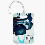 Onyourcases Back To The Future 2 Custom Luggage Tags Personalized Name PU Leather Luggage Tag Top With Strap Awesome Baggage Hanging Suitcase Bag Tags Name ID Labels Travel Bag Accessories