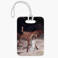 Onyourcases Bambi and Thumper Disney Art Custom Luggage Tags Personalized Name PU Leather Luggage Tag Top With Strap Awesome Baggage Hanging Suitcase Bag Tags Name ID Labels Travel Bag Accessories