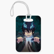 Onyourcases Blue Exorcist Art Custom Luggage Tags Personalized Name PU Leather Luggage Tag Top With Strap Awesome Baggage Hanging Suitcase Bag Tags Name ID Labels Travel Bag Accessories