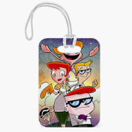 Onyourcases Dexter s Laboratory Cartoon Custom Luggage Tags Personalized Name PU Leather Luggage Tag Top With Strap Awesome Baggage Hanging Suitcase Bag Tags Name ID Labels Travel Bag Accessories