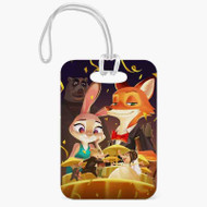 Onyourcases Disney Zootopia Dancing Custom Luggage Tags Personalized Name PU Leather Luggage Tag Top With Strap Awesome Baggage Hanging Suitcase Bag Tags Name ID Labels Travel Bag Accessories