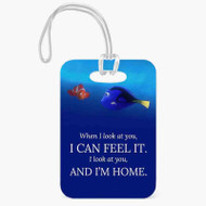 Onyourcases Dory and Nemo Quotes Custom Luggage Tags Personalized Name PU Leather Luggage Tag Top With Strap Awesome Baggage Hanging Suitcase Bag Tags Name ID Labels Travel Bag Accessories