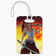 Onyourcases Fairy Tail Erza Scarlet Custom Luggage Tags Personalized Name PU Leather Luggage Tag Top With Strap Awesome Baggage Hanging Suitcase Bag Tags Name ID Labels Travel Bag Accessories