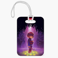 Onyourcases Frisk Undertale Custom Luggage Tags Personalized Name PU Leather Luggage Tag Top With Strap Awesome Baggage Hanging Suitcase Bag Tags Name ID Labels Travel Bag Accessories