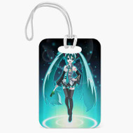 Onyourcases Hatsune Miku Arts Custom Luggage Tags Personalized Name PU Leather Luggage Tag Top With Strap Awesome Baggage Hanging Suitcase Bag Tags Name ID Labels Travel Bag Accessories