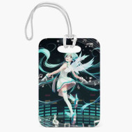 Onyourcases Hatsune Miku Vocaloid 6 Custom Luggage Tags Personalized Name PU Leather Luggage Tag Top With Strap Awesome Baggage Hanging Suitcase Bag Tags Name ID Labels Travel Bag Accessories